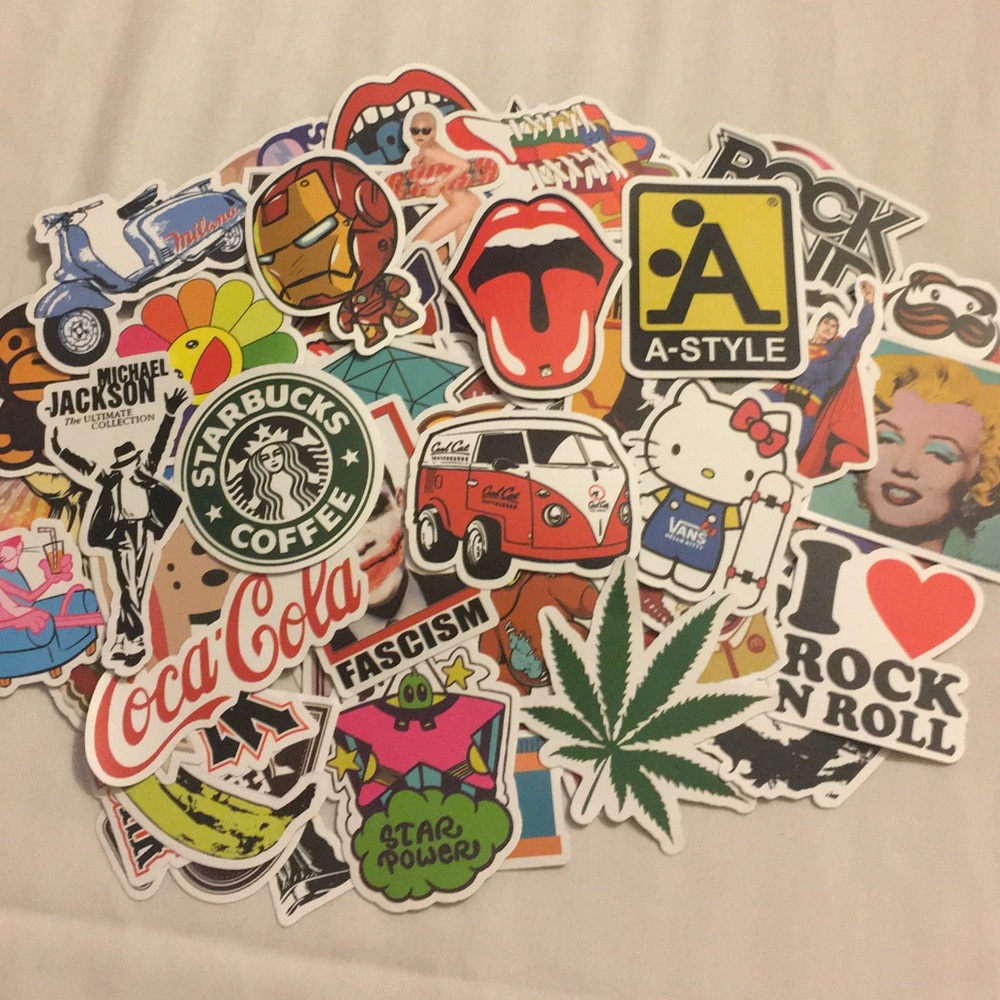 Vinyl 100 pc Sticker Set
